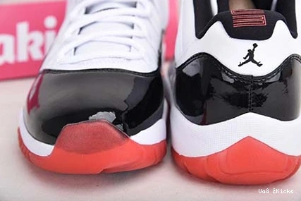 “White Jordan 11 Bred” 745 AV2187-160 Soft Low Air 0624